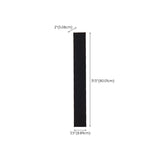 Slim Modern Black Vertical Outdoor LED Wall Light  Image - 20
