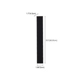 Slim Modern Black Vertical Outdoor LED Wall Light  Image - 20