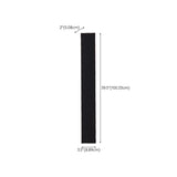 Slim Modern Black Vertical Outdoor LED Wall Light  Image - 21