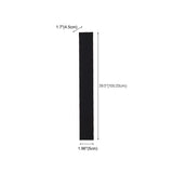Slim Modern Black Vertical Outdoor LED Wall Light  Image - 21