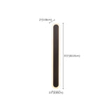Slim Modern Black Vertical Outdoor LED Wall Light  Image - 22
