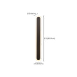 Slim Modern Black Vertical Outdoor LED Wall Light  Image - 22