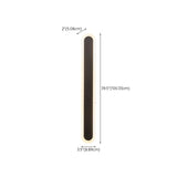 Slim Modern Black Vertical Outdoor LED Wall Light  Image - 23