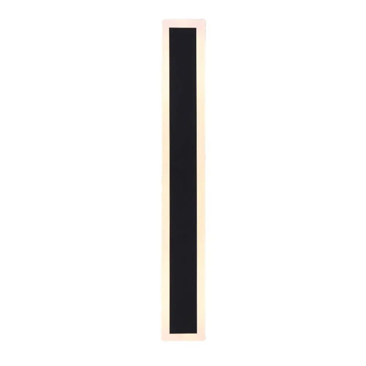 Slim Modern Black Vertical Outdoor LED Wall Light  Image - 5