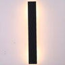 Slim Modern Black Vertical Outdoor LED Wall Light  Image - 6