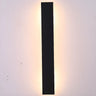 Slim Modern Black Vertical Outdoor LED Wall Light  Image - 6