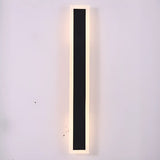 Slim Modern Black Vertical Outdoor LED Wall Light  Image - 7