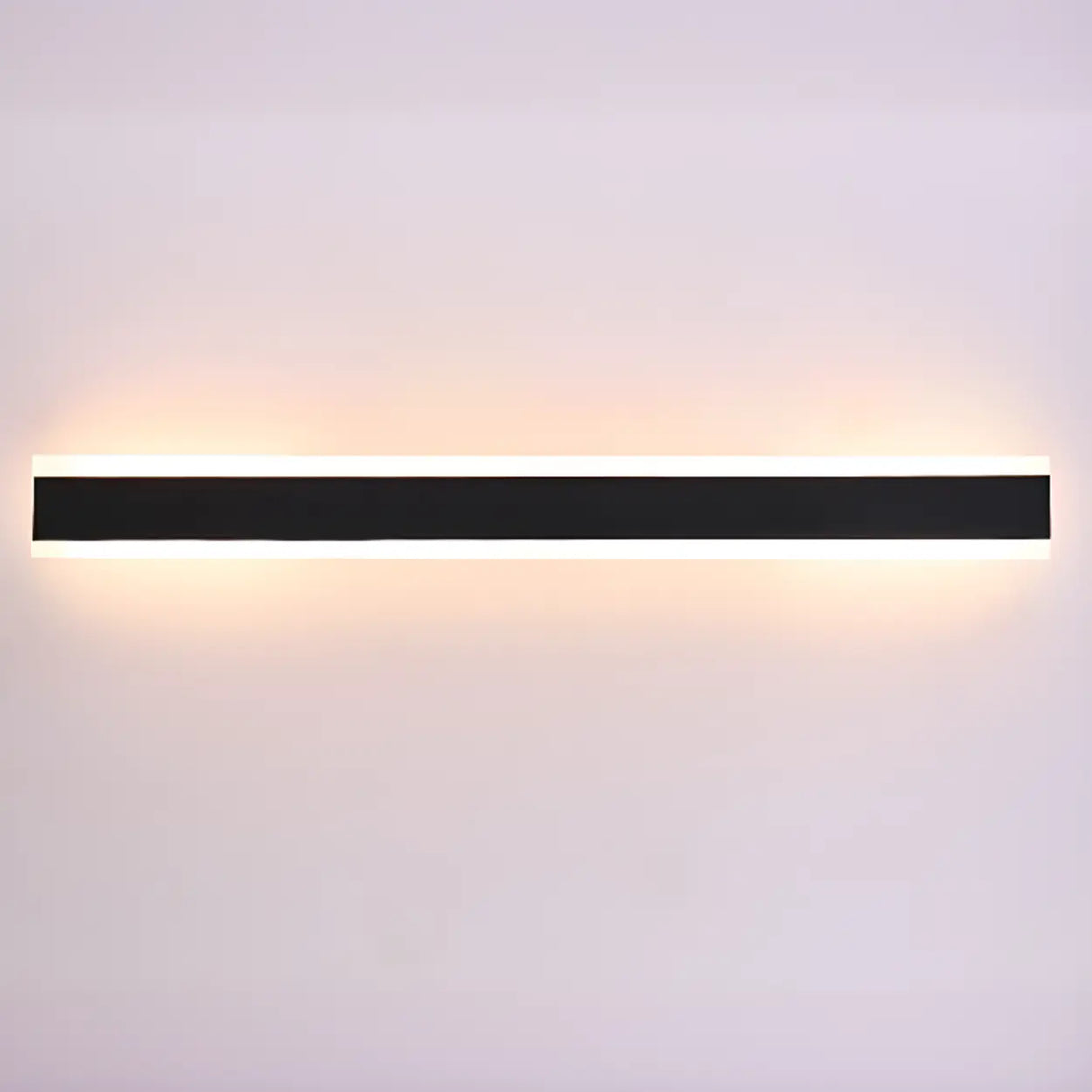 Slim Modern Black Vertical Outdoor LED Wall Light  Image - 9