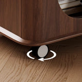 Small Brown Stone Lift Top Coffee Table with Shelves Image - 7