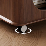 Small Brown Stone Lift Top Coffee Table with Shelves Image - 7