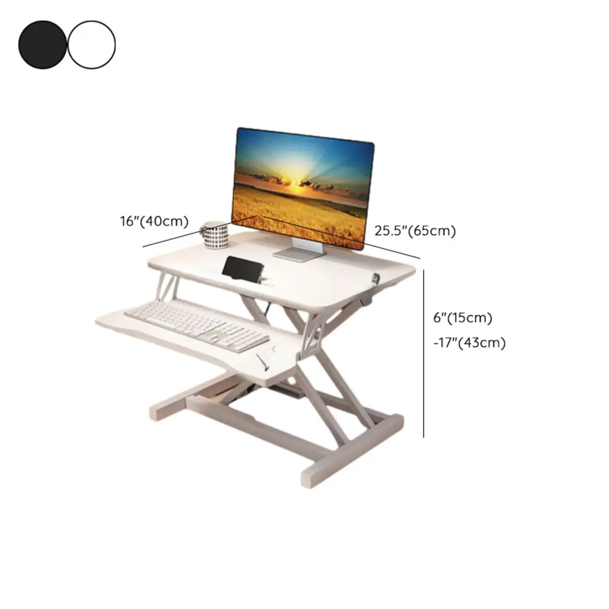 Small Narrow Foldable Adjustable Wooden Writing Desk 