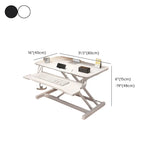 Small Narrow Foldable Adjustable Wooden Writing Desk Image - 15