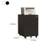 Small Soft Close Vertical Metal Cabinet with Wheels #size