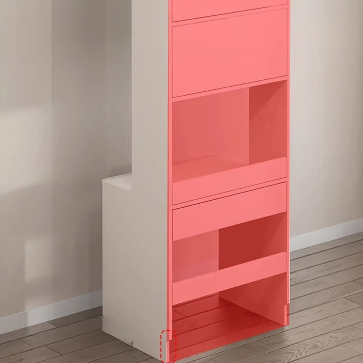 Small Standard Wood Credenza Desk with Hutch and Shelf Image - 12