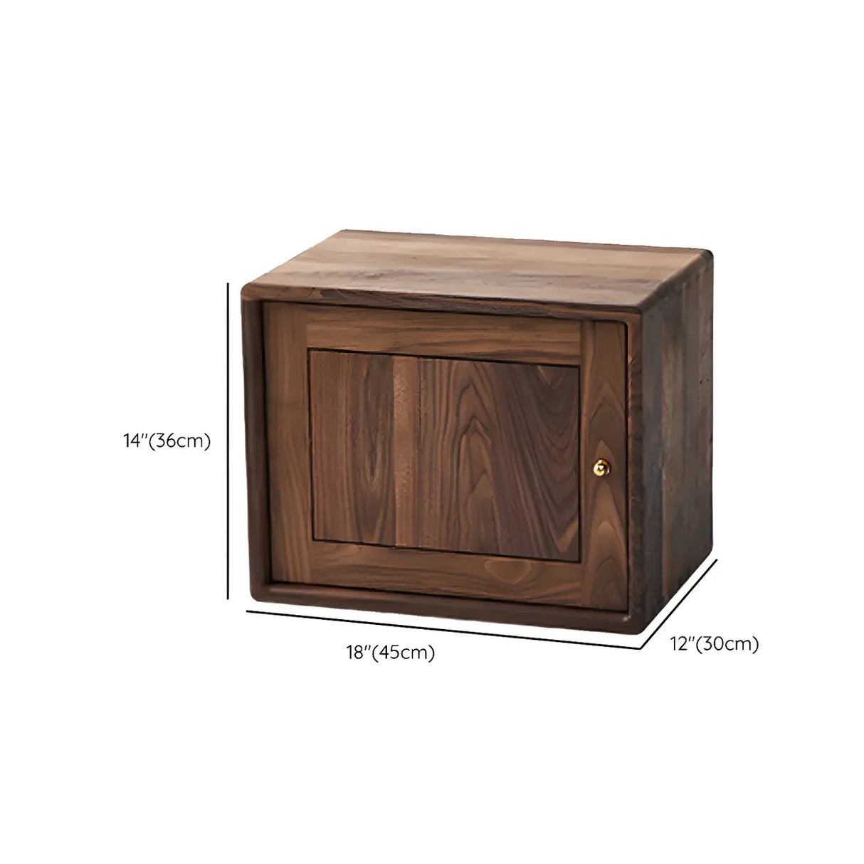 Small Wood Open Cube Storage Bookcase Brown Image - 16