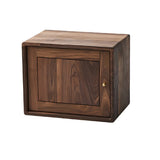 Small Wood Open Cube Storage Bookcase Brown Image - 5