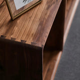 Small Wood Open Cube Storage Bookcase Brown Image - 11