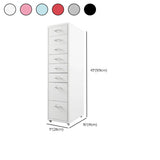 Soft Close Drawers Vertical Filing Cabinet with Casters Image - 34