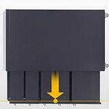 Soft Close Drawers Vertical Filing Cabinet with Casters Image - 6