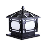 Solar Chinese Style Square Garden Outdoor Table Lamp Image - 2