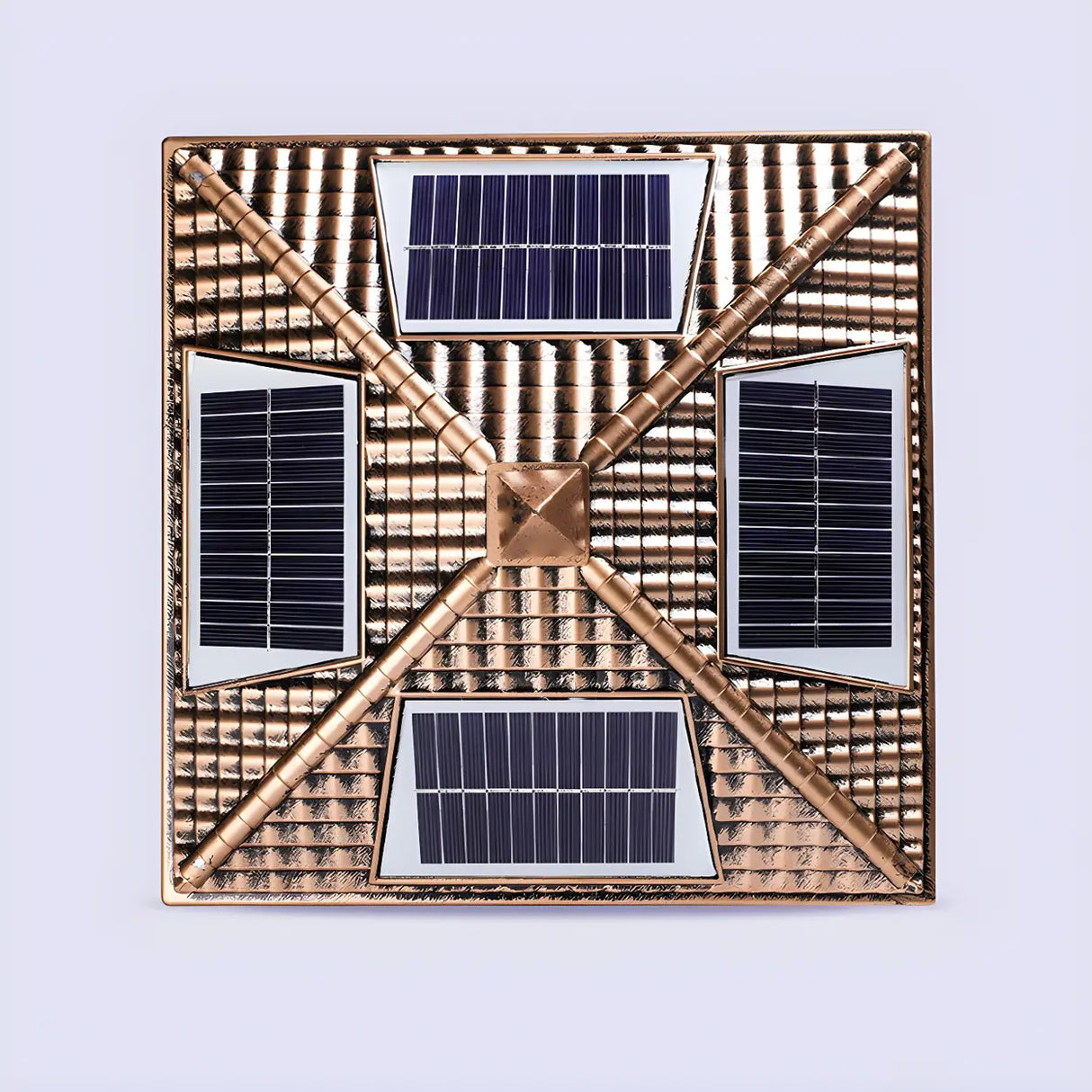 Solar Chinese Style Square Garden Outdoor Table Lamp Image - 9