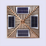Solar Chinese Style Square Garden Outdoor Table Lamp Image - 9