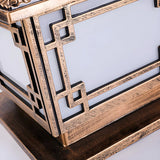 Solar Chinese Style Square Garden Outdoor Table Lamp Image - 10