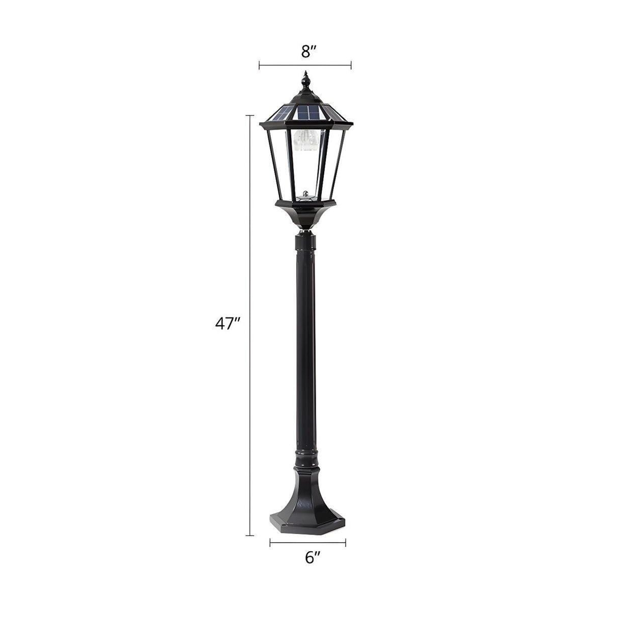 Solar-Powered Vintage Outdoor Garden Landscape Lighting Image - 3