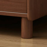 Solid Wood Open Storage Nightstand for Kids with Legs Image - 11