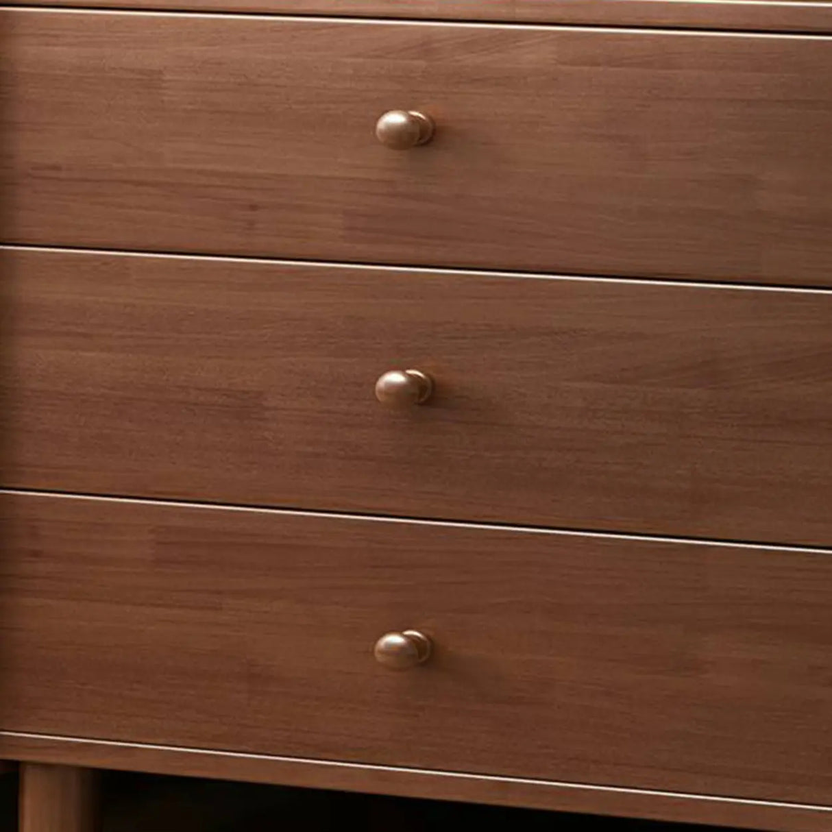 Solid Wood Open Storage Nightstand for Kids with Legs Image - 12
