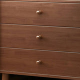 Solid Wood Open Storage Nightstand for Kids with Legs Image - 12