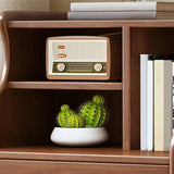 Solid Wood Open Storage Nightstand for Kids with Legs Image - 7