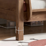 Solid Wood Stairs Bunk Bed with Mattress and Guardrail Image - 6