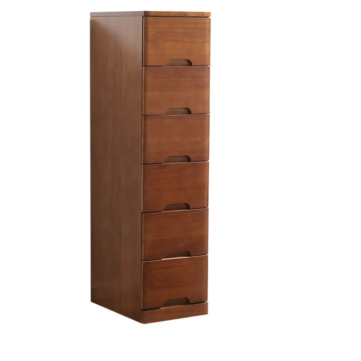 Solid Wood Vertical Natural Storage Filing Cabinet Image - 13