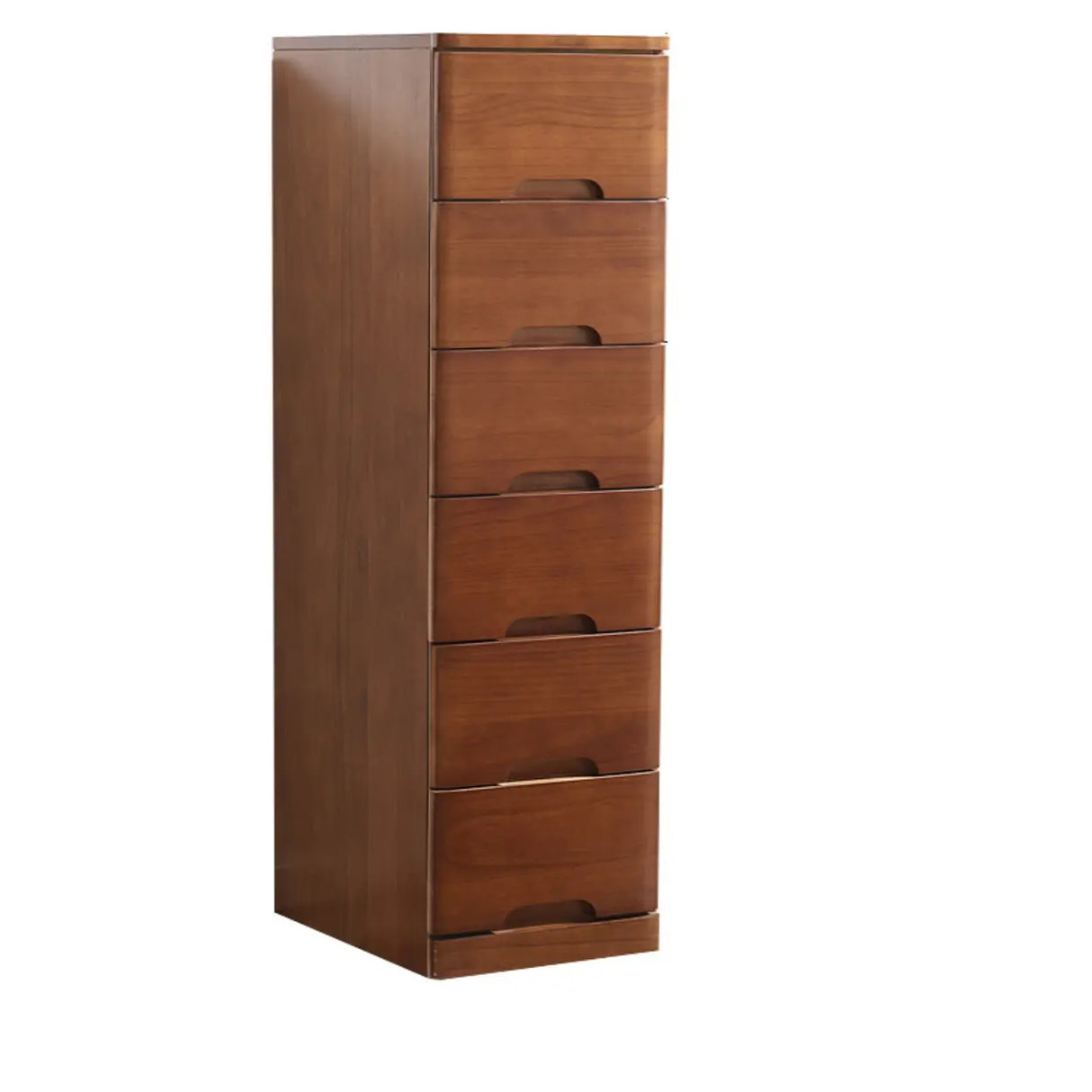 Solid Wood Vertical Natural Storage Filing Cabinet Image - 15