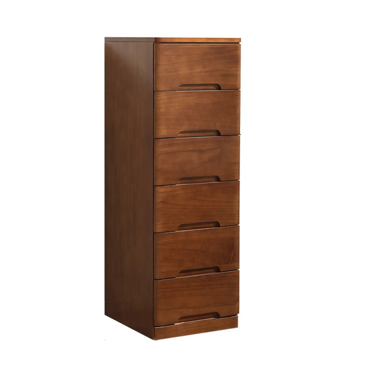 Solid Wood Vertical Natural Storage Filing Cabinet Image - 18