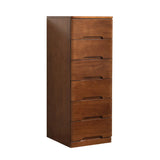 Solid Wood Vertical Natural Storage Filing Cabinet Image - 19