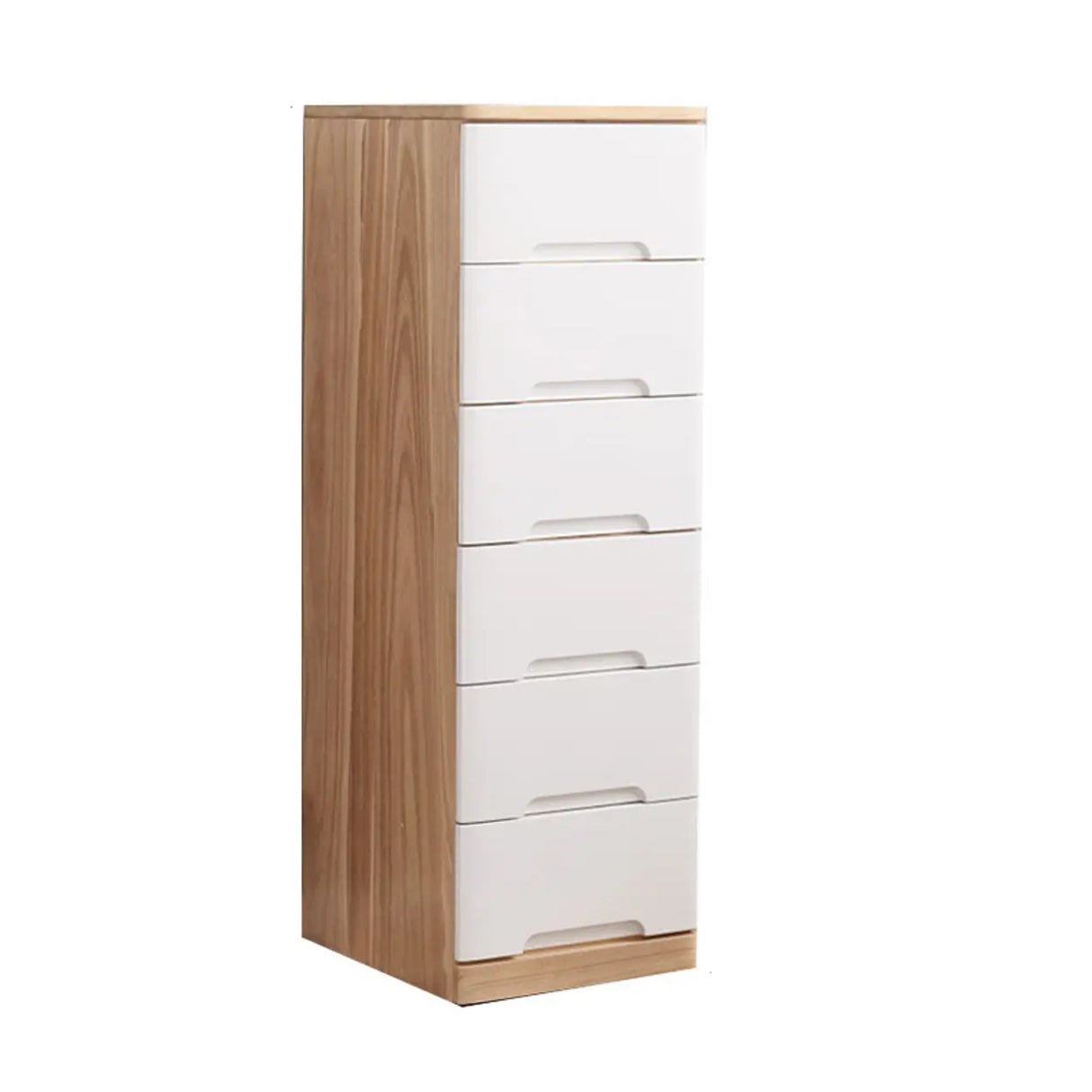 Solid Wood Vertical Natural Storage Filing Cabinet Image - 24