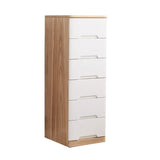 Solid Wood Vertical Natural Storage Filing Cabinet Image - 25