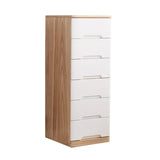 Solid Wood Vertical Natural Storage Filing Cabinet Image - 26