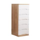 Solid Wood Vertical Natural Storage Filing Cabinet Image - 27