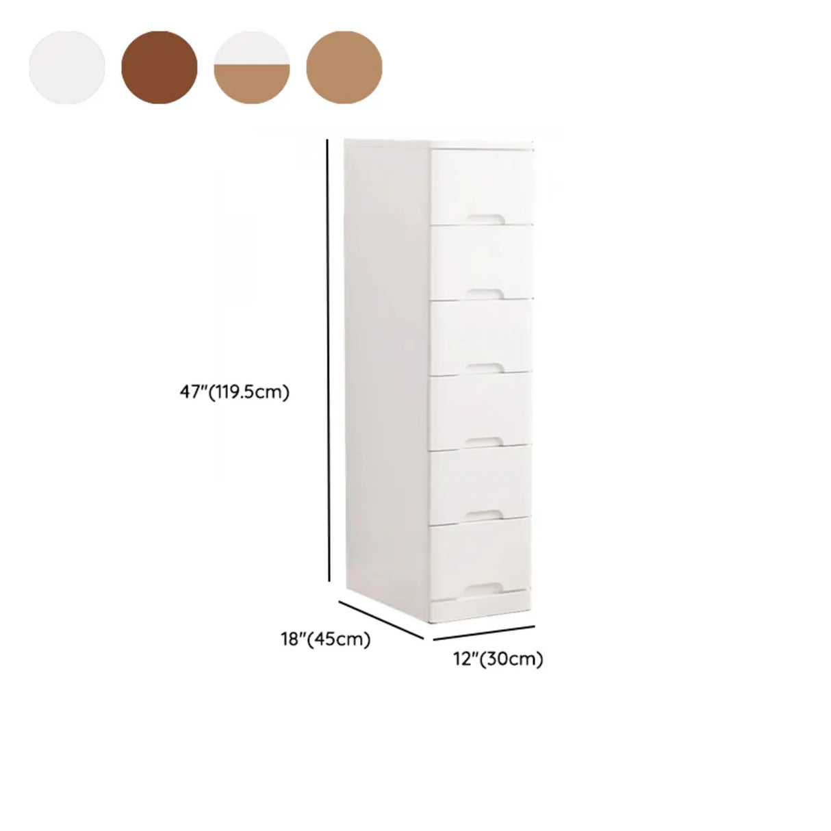 Solid Wood Vertical Natural Storage Filing Cabinet 