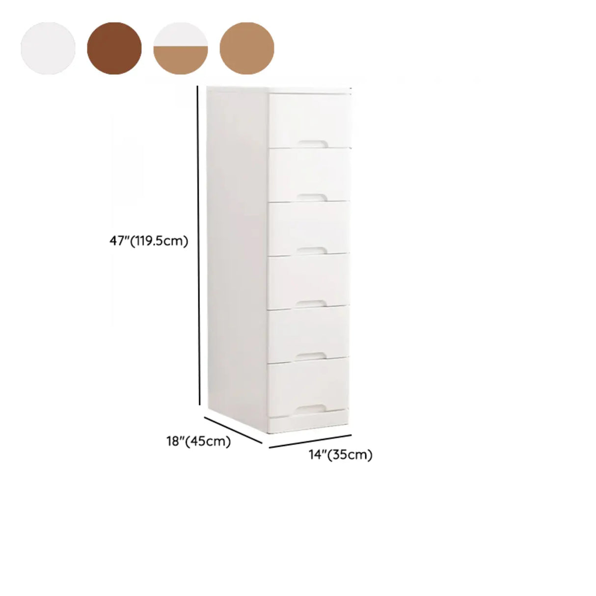 Solid Wood Vertical Natural Storage Filing Cabinet Image - 35
