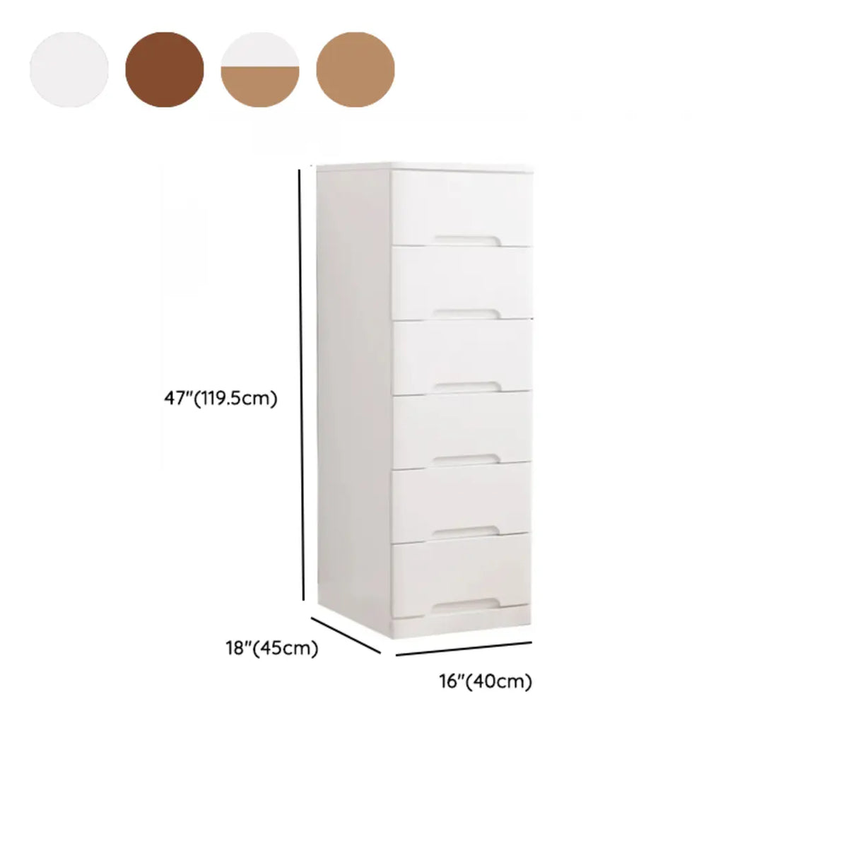 Solid Wood Vertical Natural Storage Filing Cabinet Image - 36