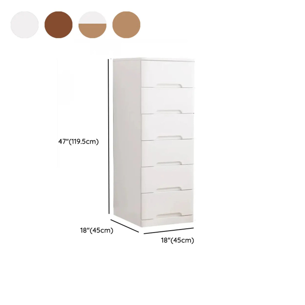 Solid Wood Vertical Natural Storage Filing Cabinet Image - 37