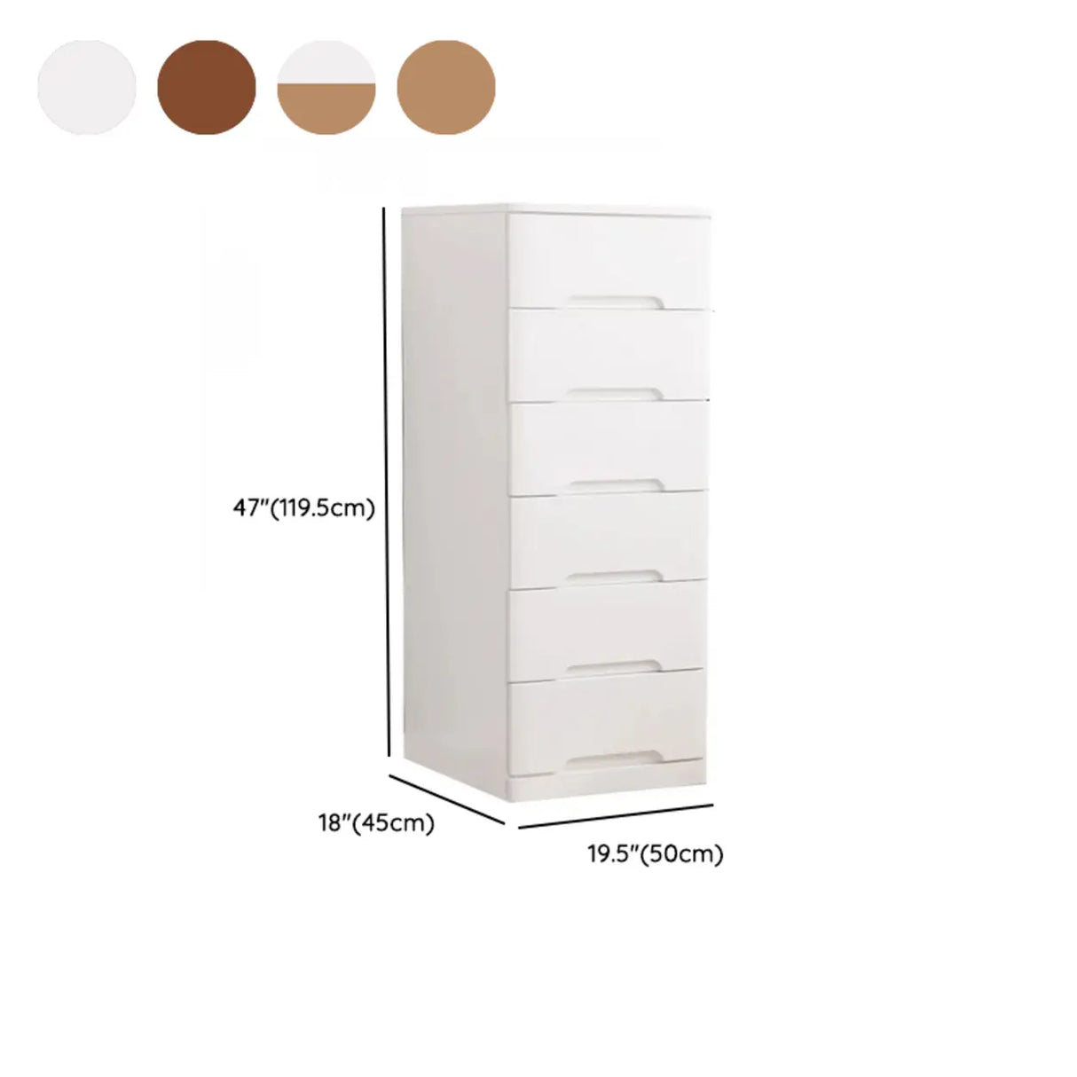 Solid Wood Vertical Natural Storage Filing Cabinet Image - 38