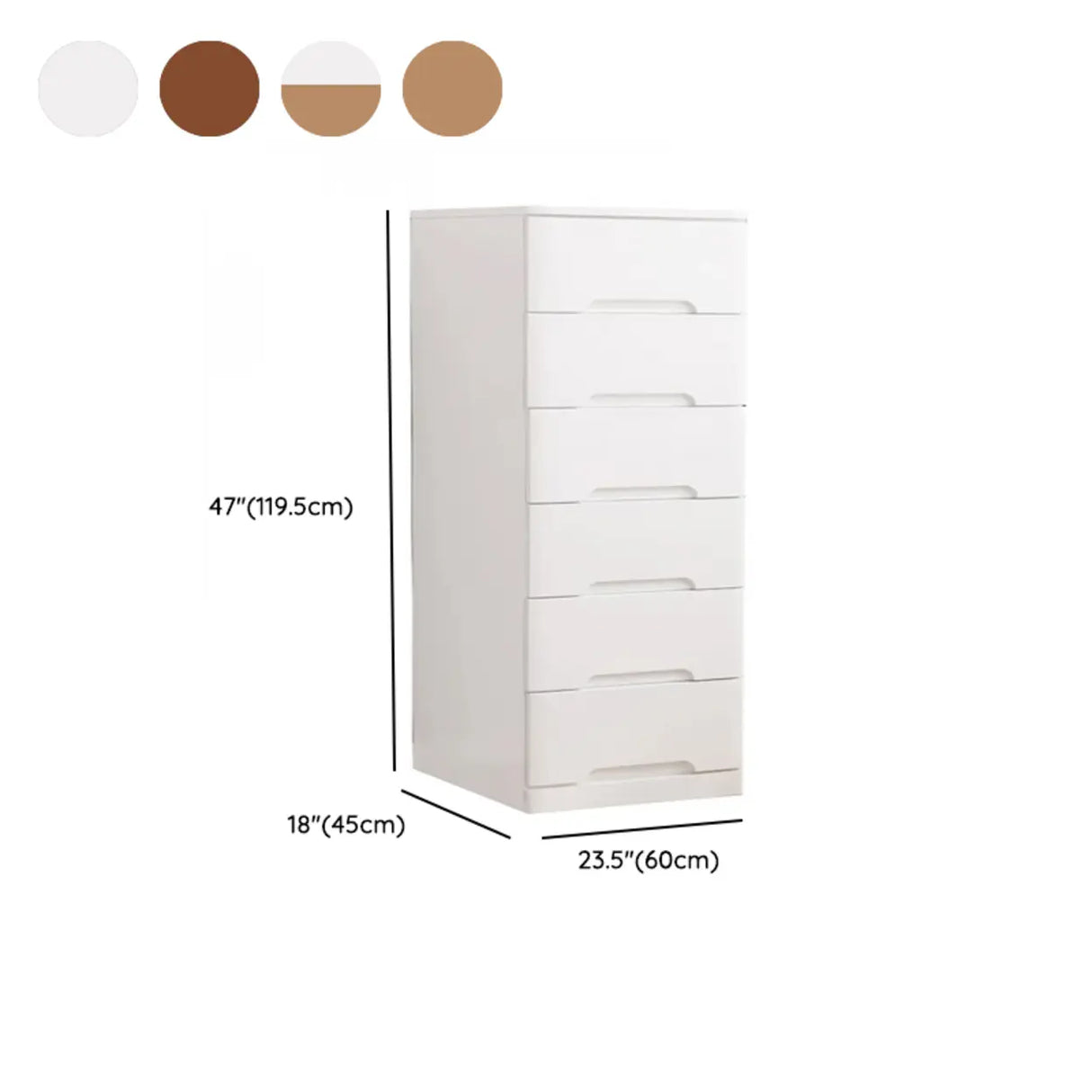 Solid Wood Vertical Natural Storage Filing Cabinet Image - 39