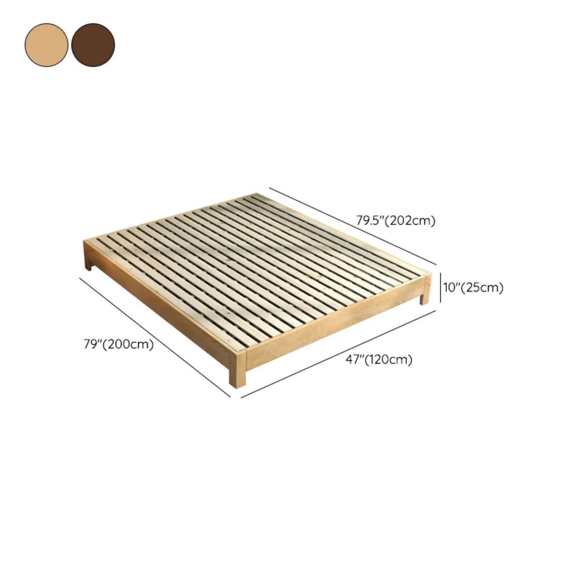 Solid Wood Walnut King Modern Minimalist Panel Bed Image - 13