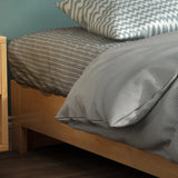 Solid Wood Walnut King Modern Minimalist Panel Bed Image - 6