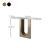 Sophisticated Abstract White Oval Marble Console Table Image - 13